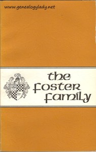 The Foster Family, by The American Genealogical Research Institite, 1973.