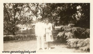 Roscoe & GladysRoscoe in his White Dress uniforma