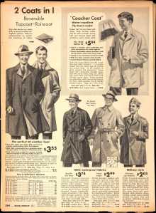 1942 Sears Fall catalog - Boys coats (Image from Ancestry.com)