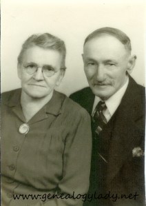 John and Lovina (Schiele) Yegerlehner (Roscoe's parents, c1946)