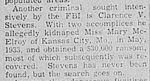 Newspaper clipping from January 1942