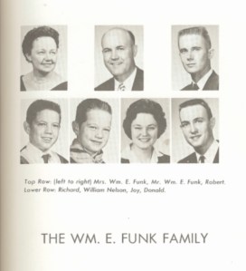 William E. Funk family - c1960