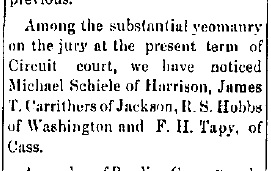 Schiele, Michael - Jury duty, 1889-04-12