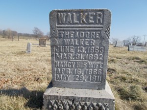 Walker, Theodore & Nancy - gravestone