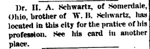 Schwartz, W. B. - 1890-06-11