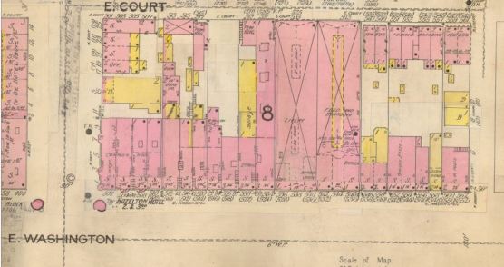 E. Washington Street, 1898 (plate 154)