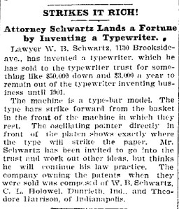 Schwartz, W. B. - 1899-07-21
