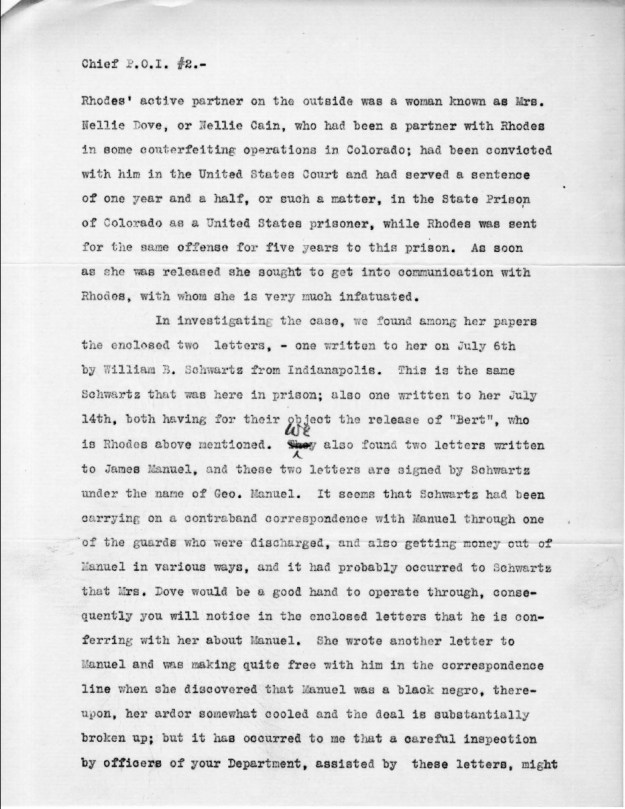 Schwartz, W. B. - 1910-08-15 Letter from Warden, p. 2