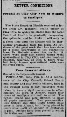 Indianapolis Journal - 1900-02-09 (Smallpox epidemic)