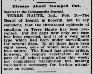 Indianapolis Journal - 1900-02-15 (Smallpox epidemic)