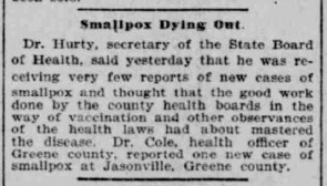 Indianapolis Journal - 1900-02-16 (Smallpox epidemic)