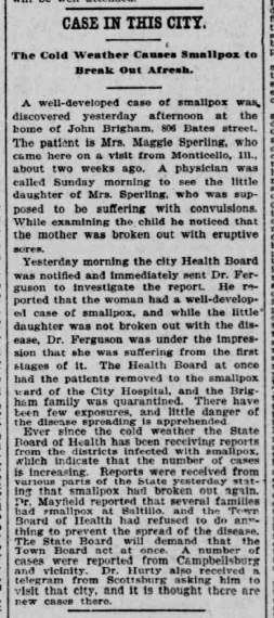 Indianapolis Journal - 1900-02-20 (Smallpox epidemic), p. 6