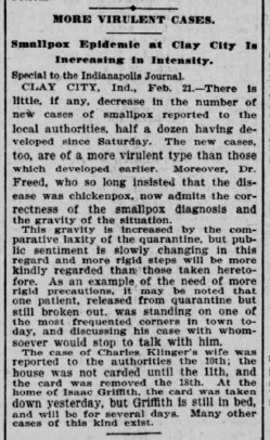 Indianapolis Journal - 1900-02-22 (Smallpox epidemic)