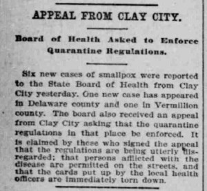 Indianapolis Journal - 1900-02-23 (Smallpox epidemic)