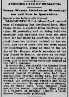 Indianapolis Journal - 1900-03-06 (Smallpox epidemic)