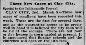 Indianapolis Journal - 1900-03-10 (Smallpox epidemic)