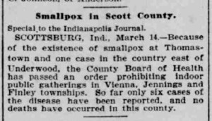 Indianapolis Journal - 1900-03-15 (Smallpox epidemic)