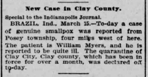Indianapolis Journal - 1900-03-16 (Smallpox epidemic)