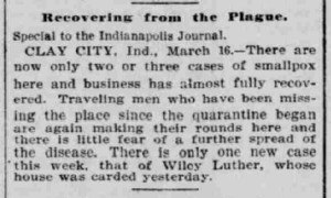 Indianapolis Journal - 1900-03-17 (Smallpox epidemic)