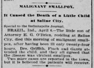 Indianapolis Journal - 1900-04-07 (Smallpox epidemic)