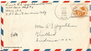 February 24, 1944 envelope