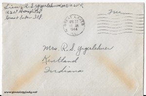 April 26, 1944 envelope