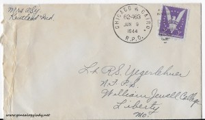 June 9, 1944 envelope
