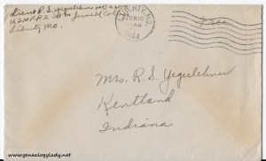June 9, 1944 envelope