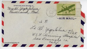 September 5, 1945 envelope