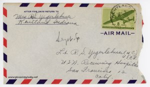 September 6, 1945 envelope