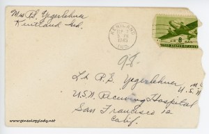 September 8, 1945 envelope