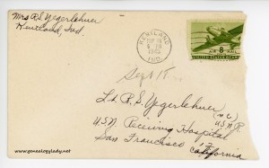September 18, 1945 envelope