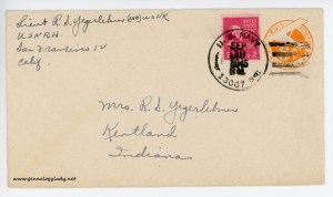 September 19, 1945 envelope