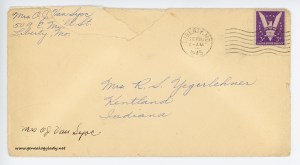 September 25, 1945 envelope
