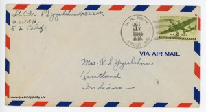 October 16, 1945 envelope