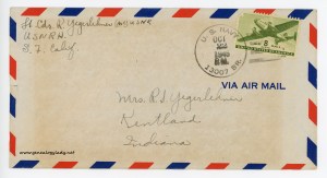 October 22, 1945 envelope