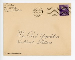 January 27, 1946 envelope